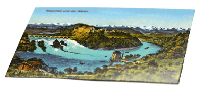 Postkarte Rheinfall frei