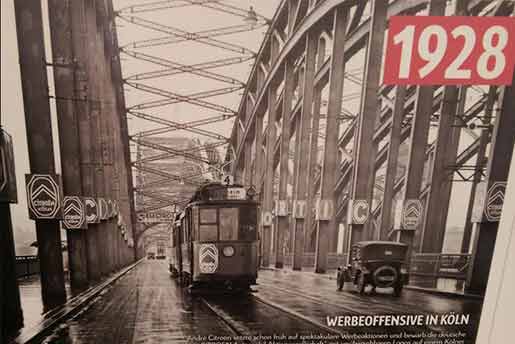 Plakat Werbung Citroen Köln 1928